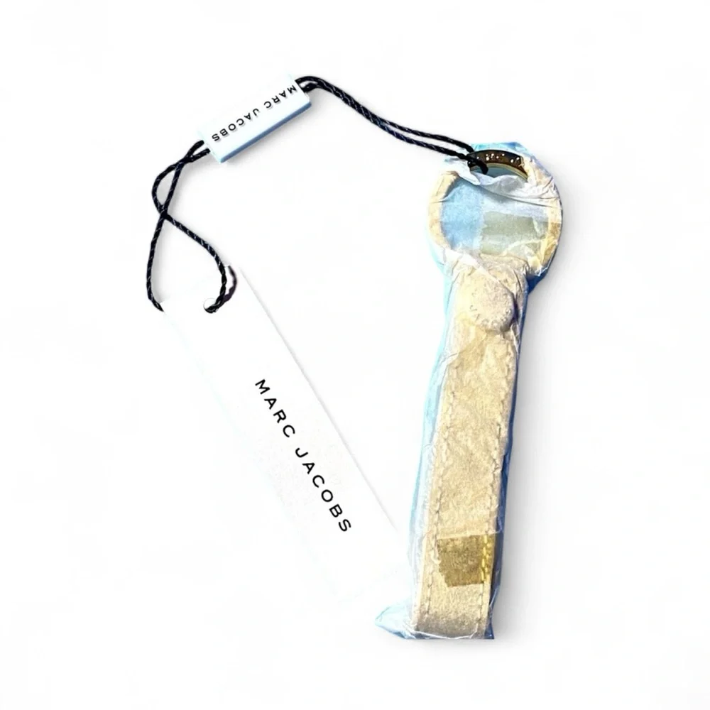MARC JACOBS Gold Tone Loop Ring & Key Wristlet, NIP